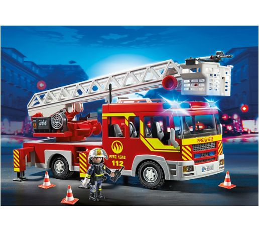 hensigt smal rigtig meget Playmobil Brandbil Med Stige 5362