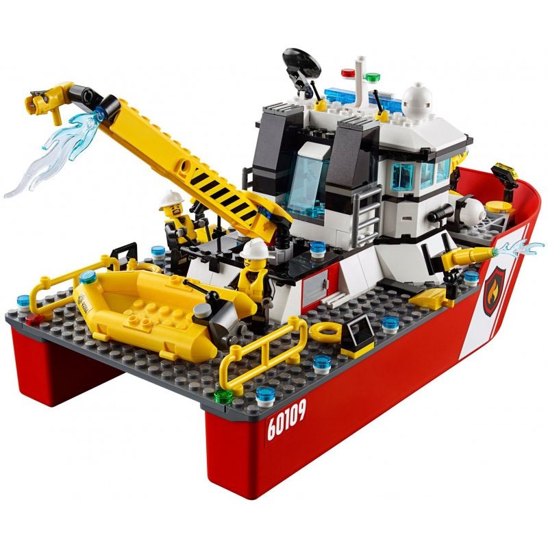 Middelhavet Holde Dum Lego City Brandmænd: Brandbåd 60109